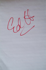 autograph photo